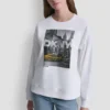Bluza DKNY z logo taksówki z Cyrkoniami