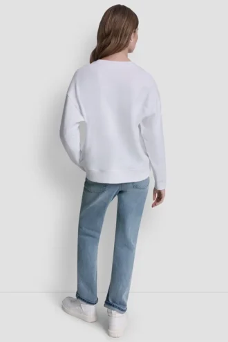 Bluza DKNY z logo taksówki z Cyrkoniami