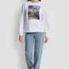 Bluza DKNY z logo taksówki z Cyrkoniami