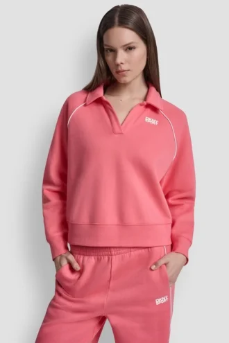 Bluza polo z lamówką z logo