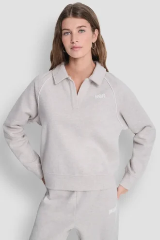 Bluza polo z lamówką z logo