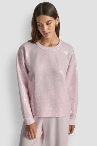 Bluza z długim rękawem z cekinami