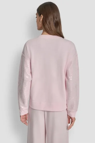 Bluza z długim rękawem z cekinami