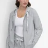 Bluza z kapturem i sznurkiem w dwóch kolorach
