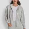 Bluza z kapturem i zamkiem błyskawicznym z cekinami