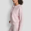Bluza z kapturem i zamkiem błyskawicznym z cekinami