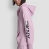 Bluza z kapturem i zamkiem na całej długości z foliowym logo