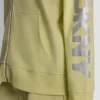 Bluza z kapturem i zamkiem na całej długości z foliowym logo