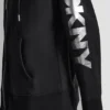 Bluza z kapturem i zamkiem na całej długości z foliowym logo