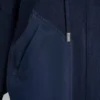 Bluza z kapturem i zapięciem na zamek, z opadającymi ramionami