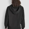Bluza z kapturem oversize z flokowanym logo
