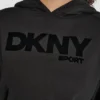 Bluza z kapturem oversize z flokowanym logo