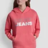 Bluza z kapturem z logo z folii z cyrkoniami