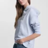 Bluza z kapturem z logo z folii z cyrkoniami
