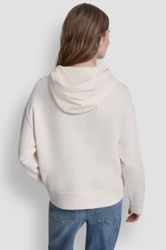 Bluza z kapturem z logo z folii z cyrkoniami