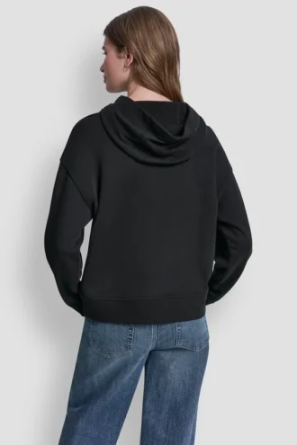 Bluza z kapturem z logo z folii z cyrkoniami