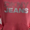 Bluza z kapturem z logo z folii z cyrkoniami