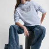 Bluza z kapturem z logo z folii z cyrkoniami