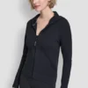 Bluza z kapturem z pełnym zamkiem i bezszwową siateczką
