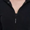 Bluza z kapturem z pełnym zamkiem i bezszwową siateczką