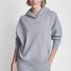 Bluza z kapturem z polaru z metalicznym logo w bąbelki i opadającymi ramionami