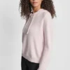 Bluza z kapturem z przędzy piórkowej, ze sznurkami i logo w tym samym kolorze
