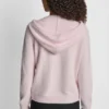 Bluza z kapturem z przędzy piórkowej, ze sznurkami i logo w tym samym kolorze