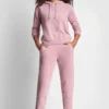 Bluza z kapturem z przędzy piórkowej, ze sznurkami i logo w tym samym kolorze