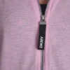 Bluza z kapturem z zamkiem na całej długości i wzorem waflowym