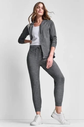 Bluza z kapturem z zamkiem na całej długości w stylu spacedye