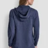 Bluza z kapturem z zamkiem na całej długości w stylu spacedye