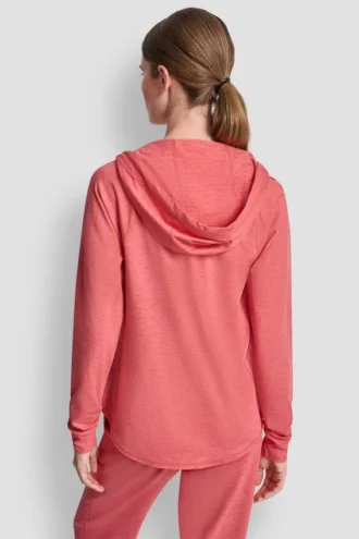 Bluza z kapturem z zamkiem na całej długości w stylu spacedye