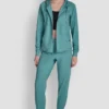 Bluza z kapturem z zamkiem na całej długości w stylu spacedye