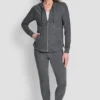 Bluza z kapturem z zamkiem na całej długości w stylu spacedye