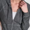 Bluza z kapturem z zamkiem na całej długości w stylu spacedye