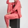 Bluza z kapturem z zamkiem na całej długości w stylu spacedye