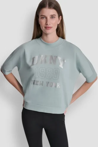 Bluza z logo DKNY 1989 z cekinami