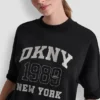 Bluza z logo DKNY 1989 z cekinami