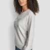 Bluza z logo DKNY New York z warstwowymi, mieszanymi Cyrkoniami