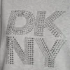 Bluza z logo DKNY New York z warstwowymi, mieszanymi Cyrkoniami