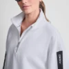 Bluza z logo i zamkiem do połowy długości