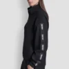 Bluza z logo i zamkiem do połowy długości