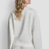Bluza z logo z imitacji skóry