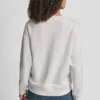 Bluza z okrągłym dekoltem i logo DKNY z ćwiekami z cyrkoniami