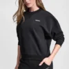 Bluza z polaru z metalicznym logo w bąbelki
