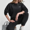 Bluza z polaru z metalicznym logo w bąbelki