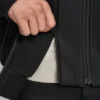 Bomber z imitacji wełny z kapturem dla dzieci w spodniach ogrodniczkach