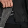 Bomber z imitacji wełny z kapturem dla dzieci w spodniach ogrodniczkach