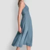 Dżinsowa sukienka midi o kroju fit & flare