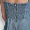 Dżinsowa sukienka midi o kroju fit & flare